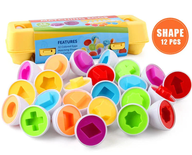 Matching Eggs Color Recognition and Shape - JustForKids