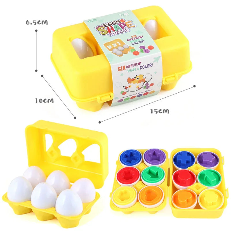 Matching Eggs Color Recognition and Shape - JustForKids