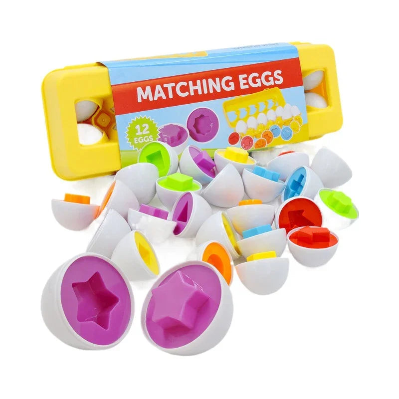 Matching Eggs Color Recognition and Shape - JustForKids