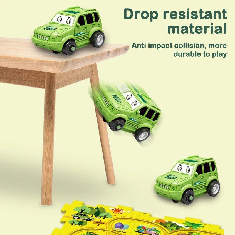 🚗 DIY Puzzle Track Car Play Set 🎢 - 5 pieces - JustForKids