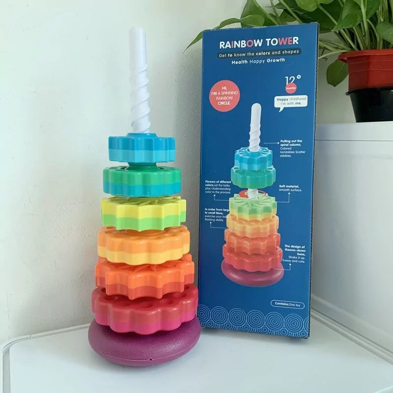 Spin Again Rainbow Tower - 5 Stages - JustForKids