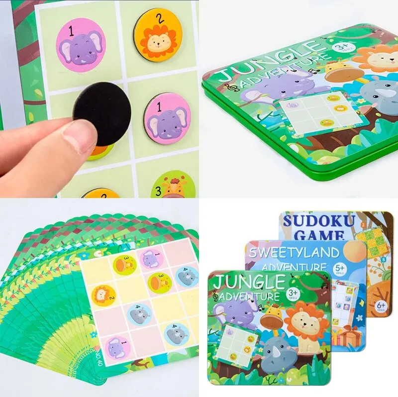 Thinking Sudoku Game Magnetic Puzzle Tin Box