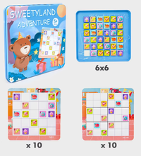Thinking Sudoku Game Magnetic Puzzle Tin Box