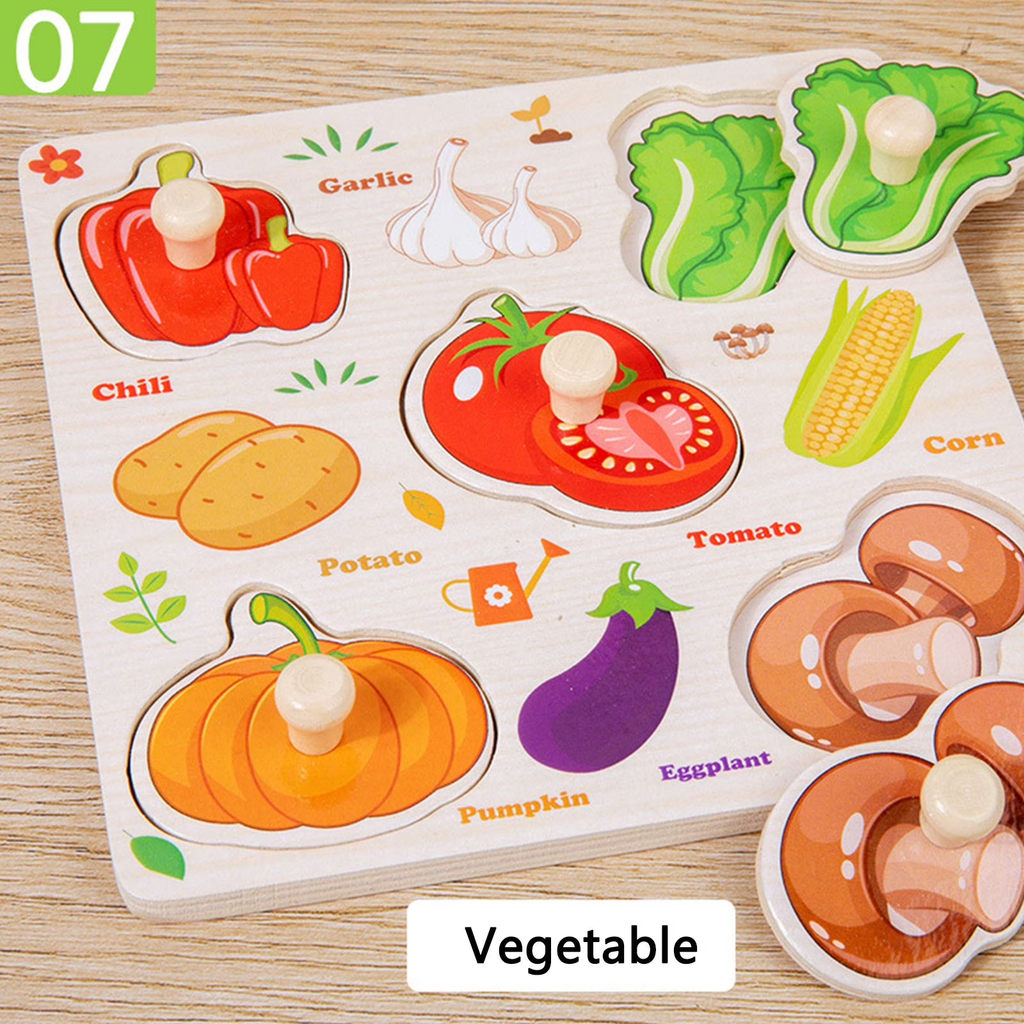 Wooden Sorting Knob Board