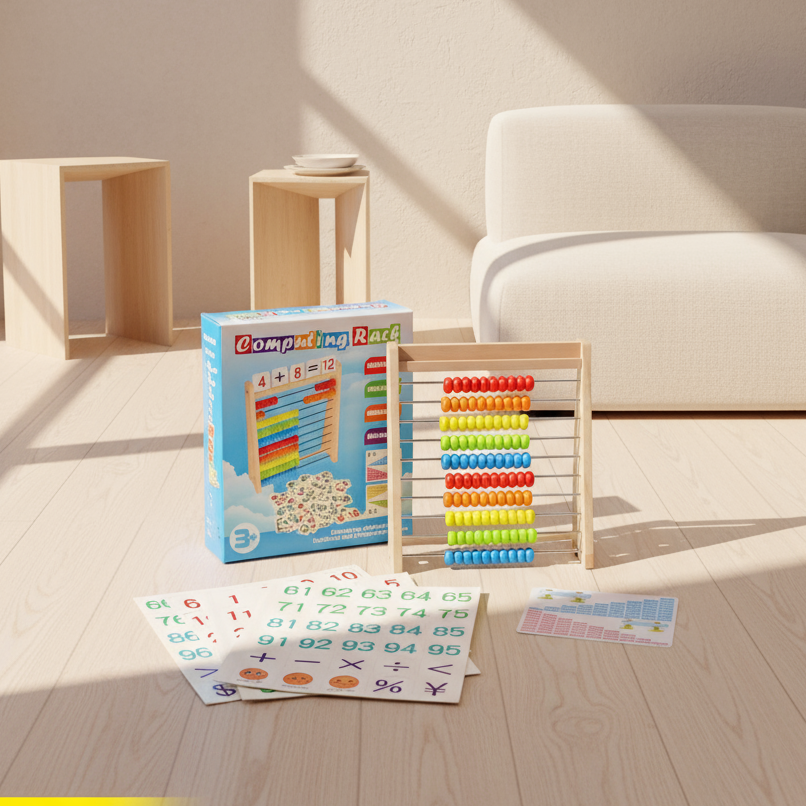 Wooden Educational Abacus – Count, Play, and Learn!