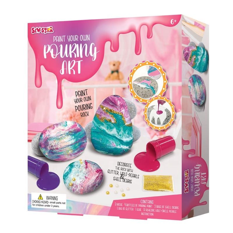 Sew Star Paint Your Own Pouring Art Kit