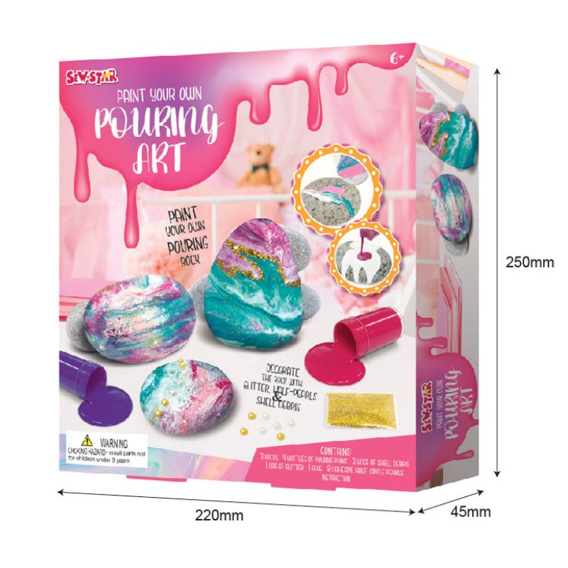 Sew Star Paint Your Own Pouring Art Kit