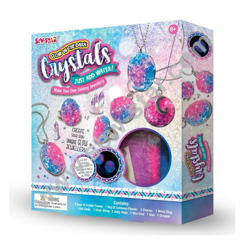 Sew Star Glow-In-The-Dark Crystal Jewelry Kit