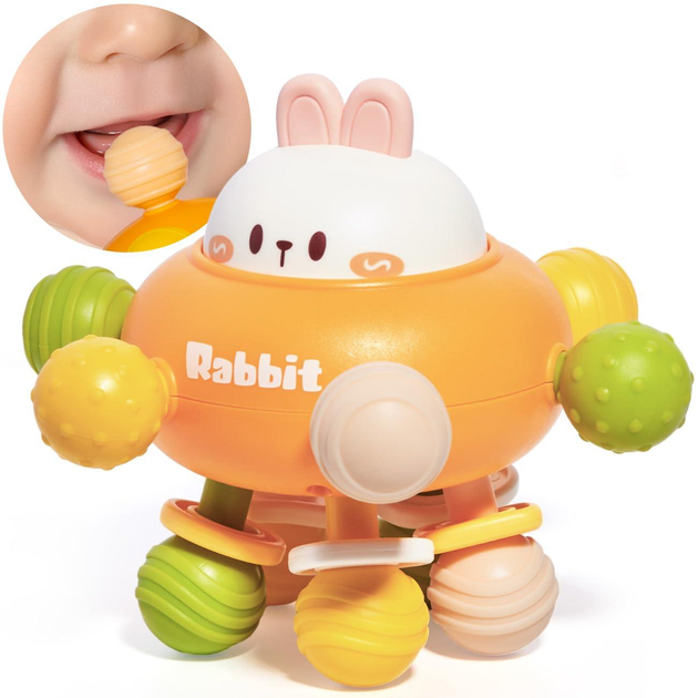 🐰 Baby Teething & Sensory Rabbit Toy
