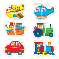 Transport Two-Piece Jigsaw Puzzles – Fun & Educational!