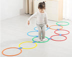 Hopscotch Rings Pretend Play Set – 10 Colorful Pieces for Creative and Active Play - JustForKids