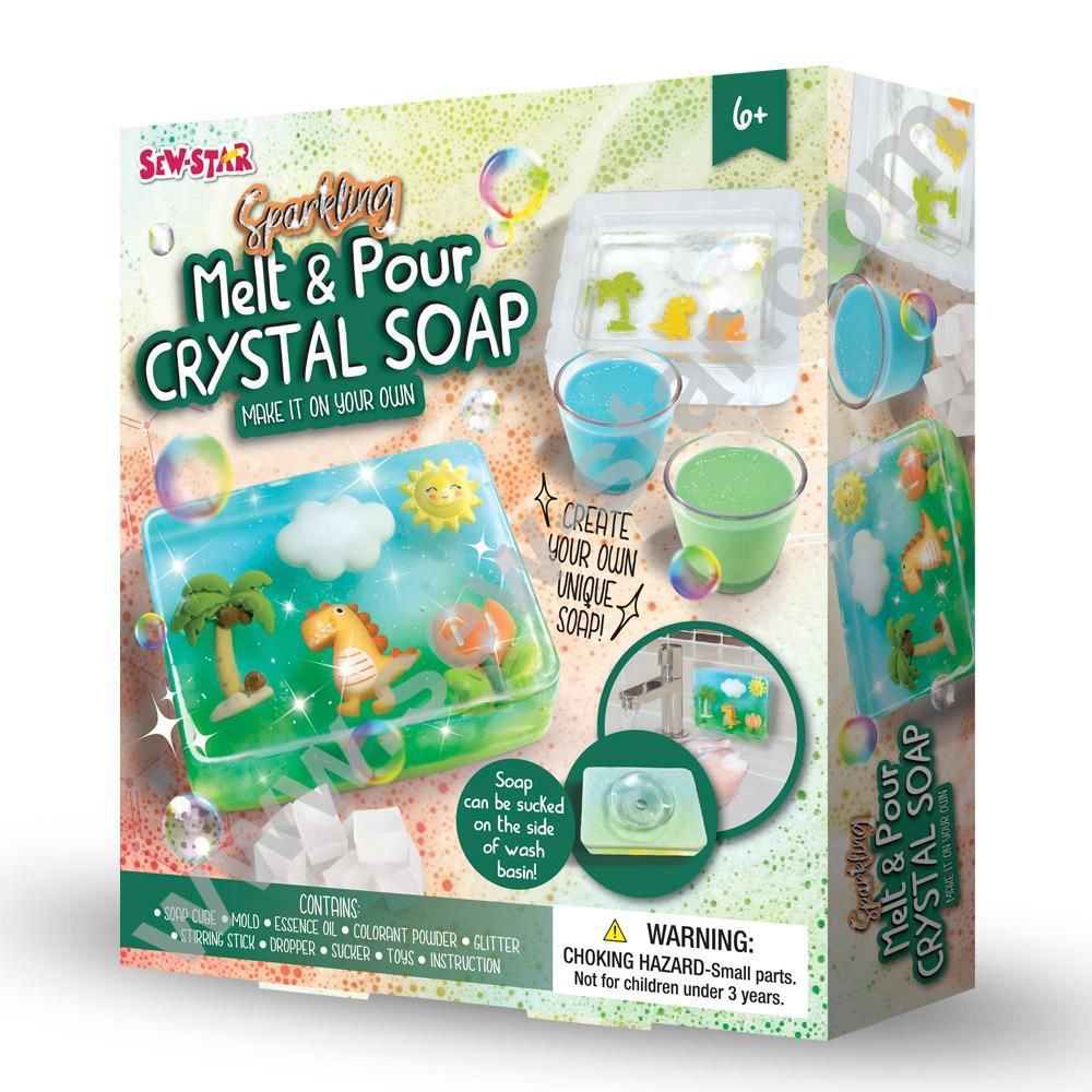 Sparkling Melt and Pour Crystal Soap - JustForKids