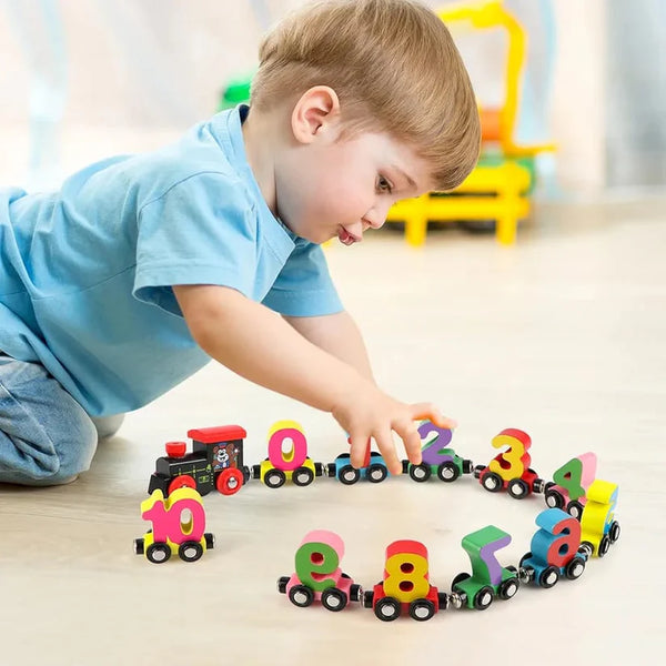 Magnetic Digital Train Toy For Kids - JustForKids