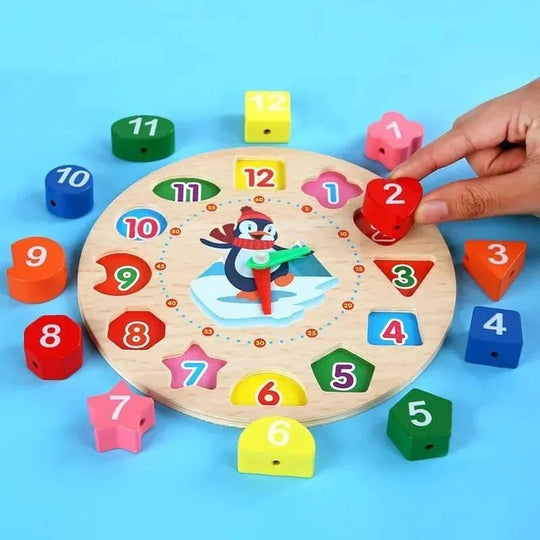 Geometric Shape Clock with Threading