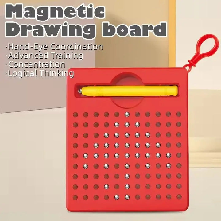 Magnetic Mini Bead Drawing Board with Pen