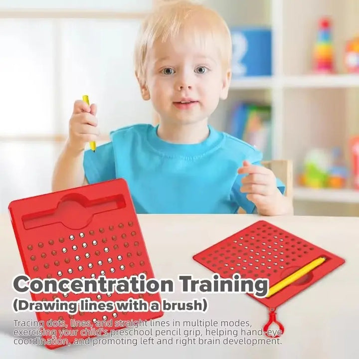 Magnetic Mini Bead Drawing Board with Pen