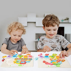 Wooden Multifunction Jigsaw Puzzle &amp; Drawing Board