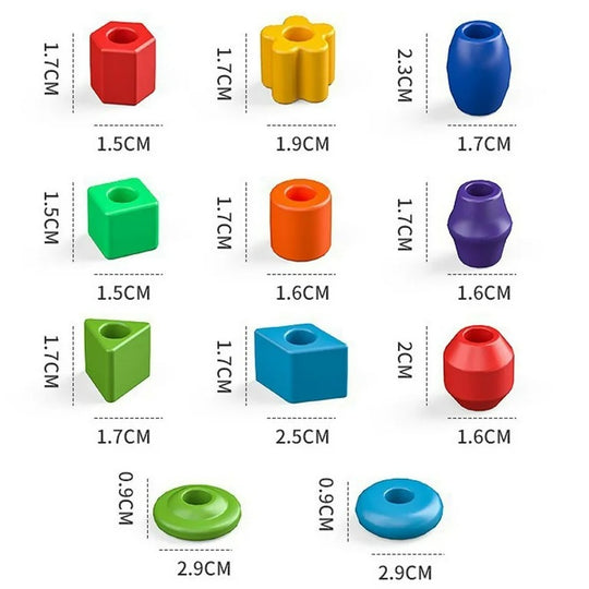 Creative Colorful Threading Beads