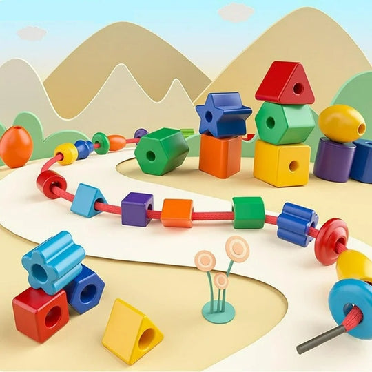 Creative Colorful Threading Beads