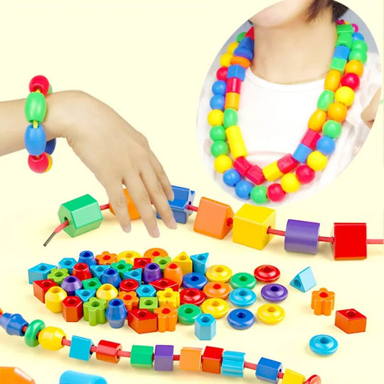 Creative Colorful Threading Beads