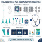 Doctor Play Set For Kids - 37 Pcs - image 4
