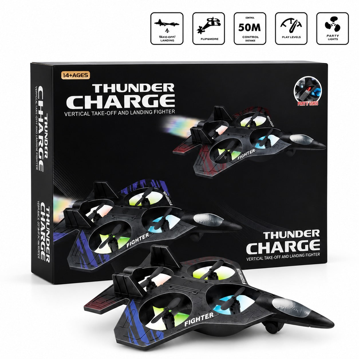 Thunder Charge RC Fighter Drone