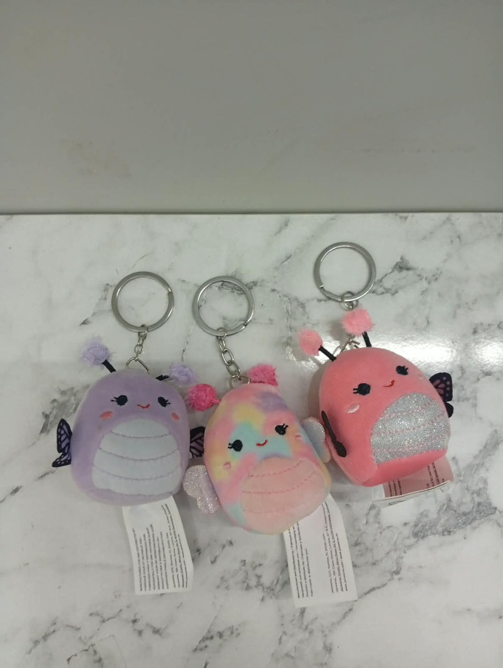 Original Mini Plush Keychains – Cute Kawaii Soft Bag Charms