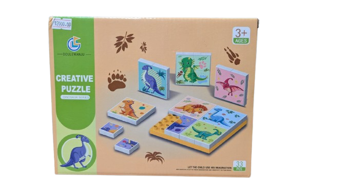 Creative Animals Puzzle Blocks With Stickes - JustForKids