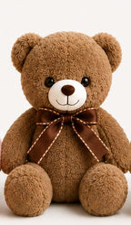 Classic Ribbon Teddy Bear Plush Toy - Premium Soft Stuffed Animal