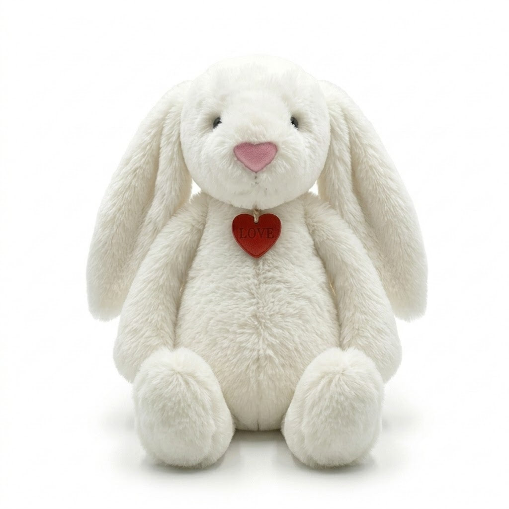 Bunny Plush Toy with Love Heart Pendant