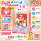 Cute Animal Mini Claw Machine Toy – Bunny & Bear Arcade Game