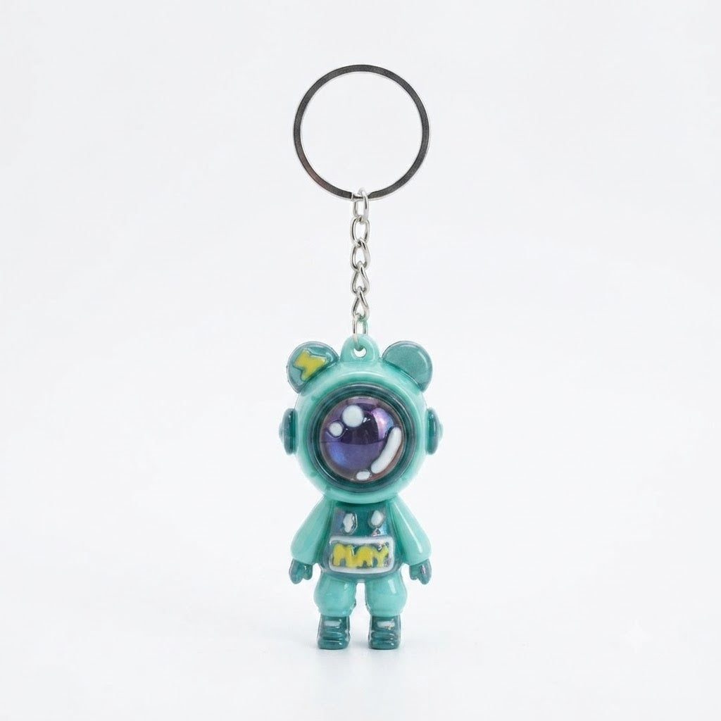 Superhero & Space Astronaut Cartoon Keychain