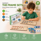 Wooden Ten Frame Number Sense Learning Set