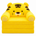 Cartoon Foldable Kids Sofa Chair – Soft 3-Layer Plush