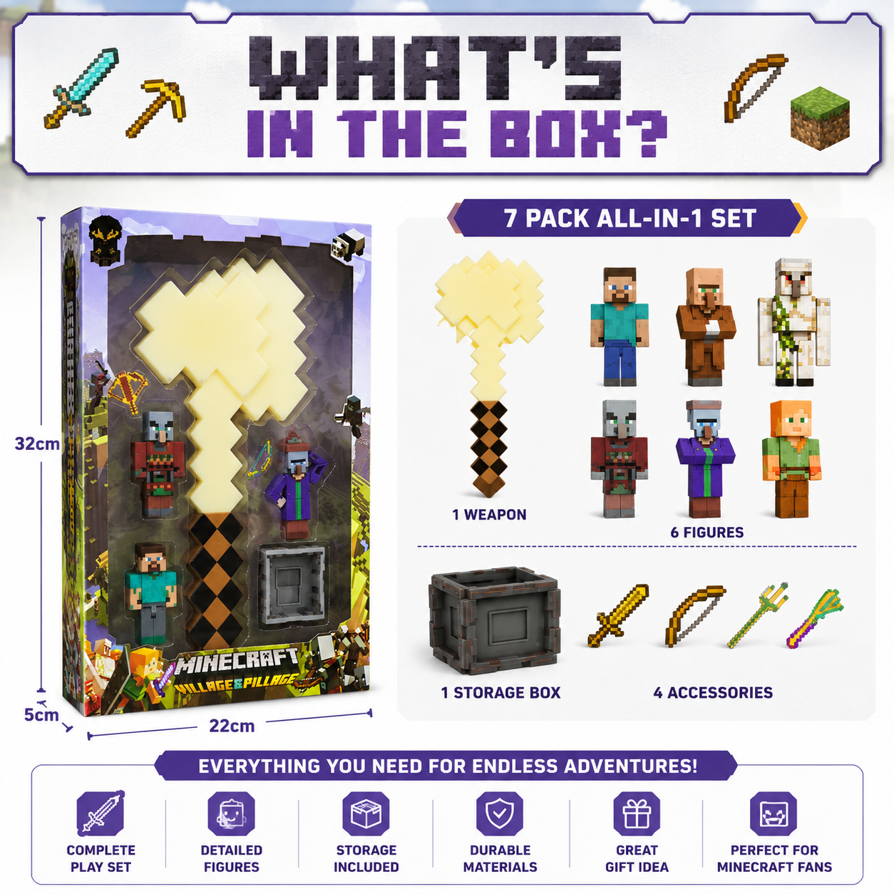 Minecraft Village & Pillage - Toy Collection
