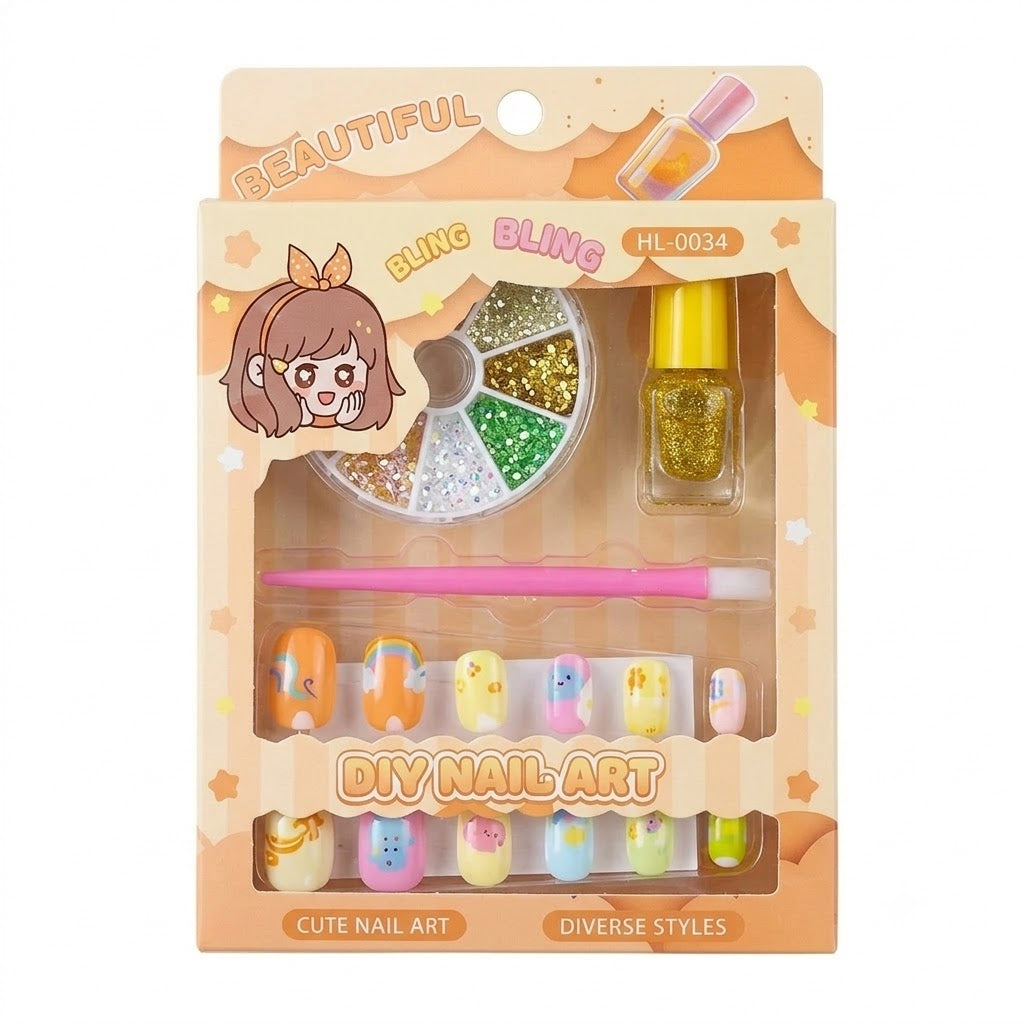 DIY Nail Art Kit for Kids – Creative Nail Design Set