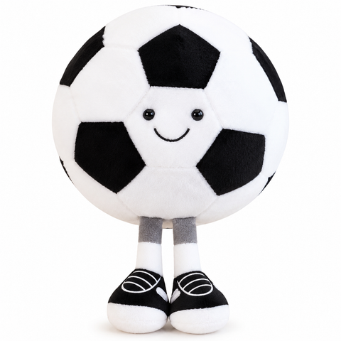 Football Plush with Smiling Face & Legs