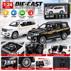 1:24 Die-Cast Luxury SUV Toy Car – Pull Back, Lights & Sound