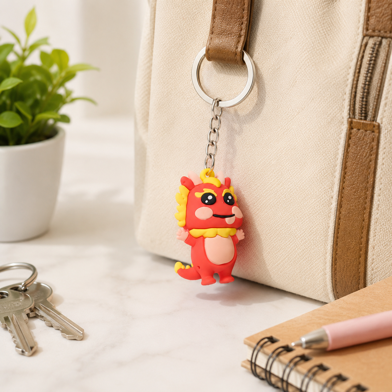 Cute Cartoon Character Keychain