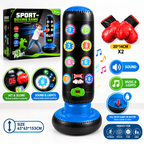 Kids Electronic Boxing Game with Digital Score Display & Boxing Gloves