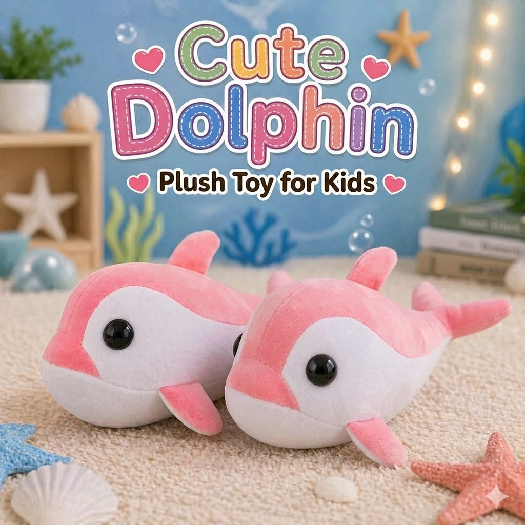 Cute Dolphin Plush Soft Toy