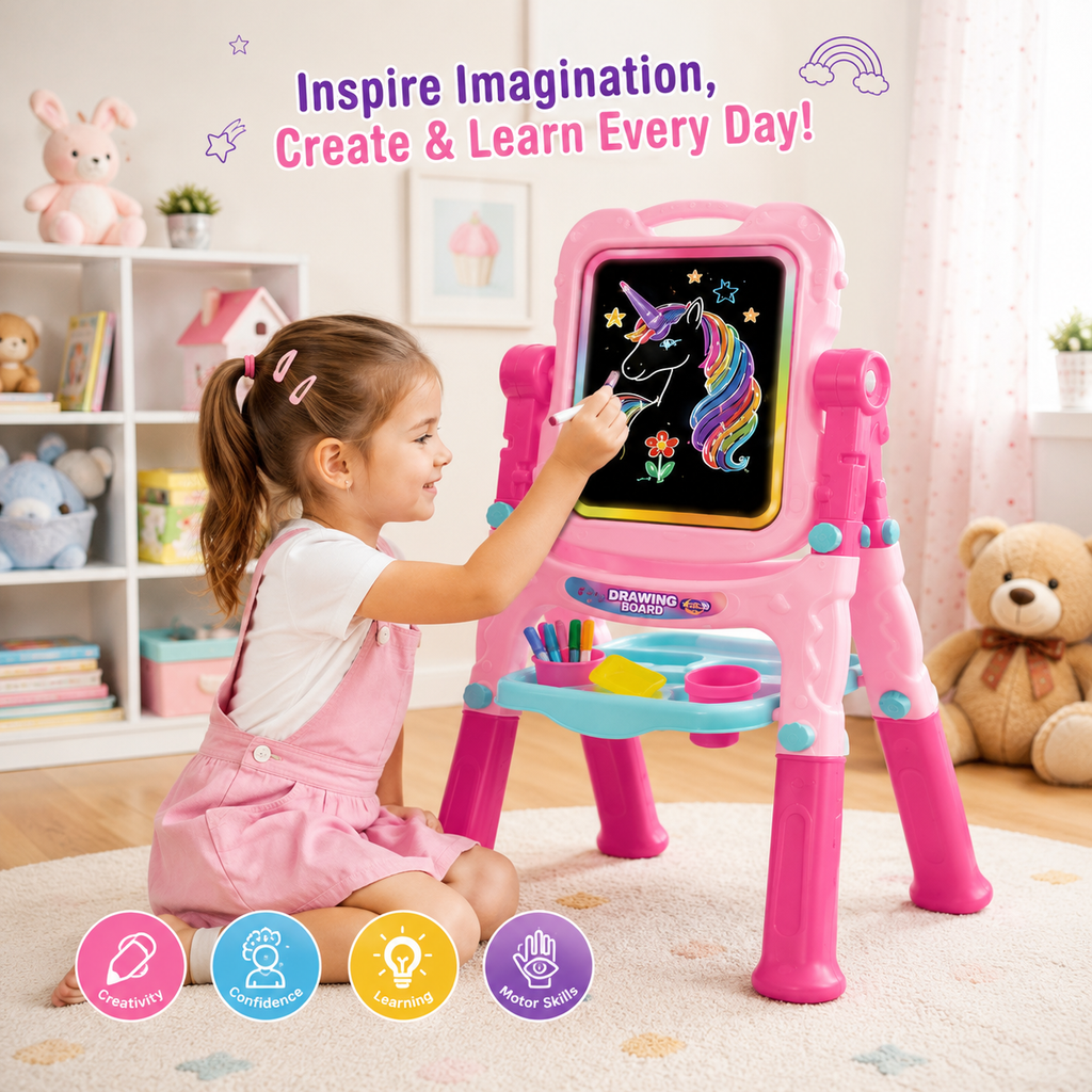 Drawing Board Double-Sided for Kids (2-in-1)