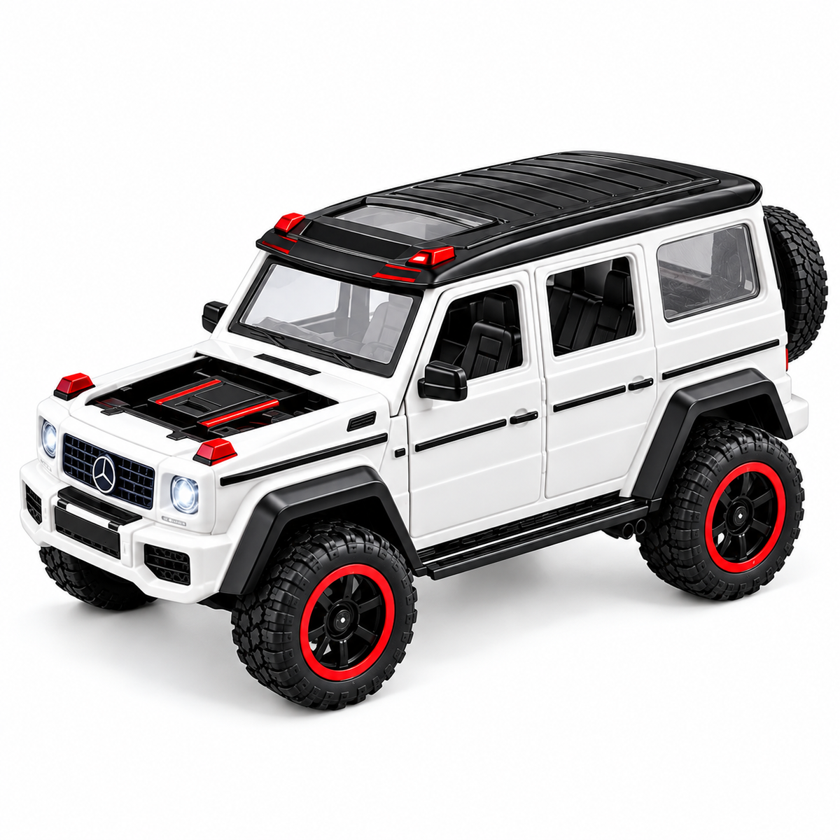 1:24 Alloy Remote Control Prado SUV Car with LED Lights – Rechargeable RC Toy