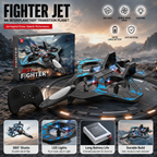Fighter Jet RC Drone – 360° Stunt Flying Toy with LED Lights & Remote Control