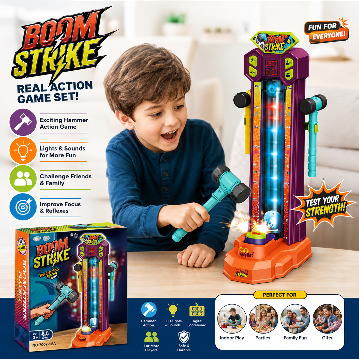 Boom Strike Strength Hammer Game – Interactive Kids