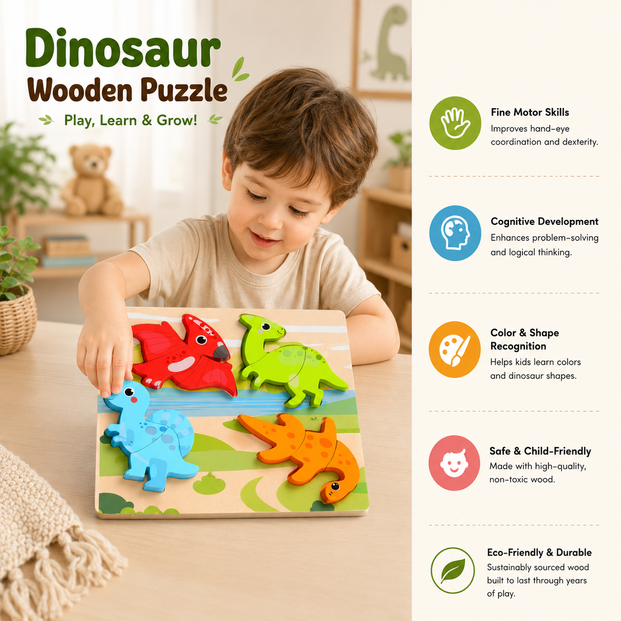Wooden Educational Puzzle Toy