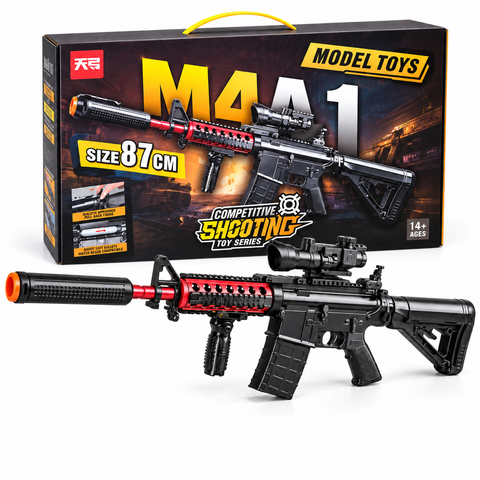 M4A1 Toy Rifle Set 87CM with Scope & Gel Blaster
