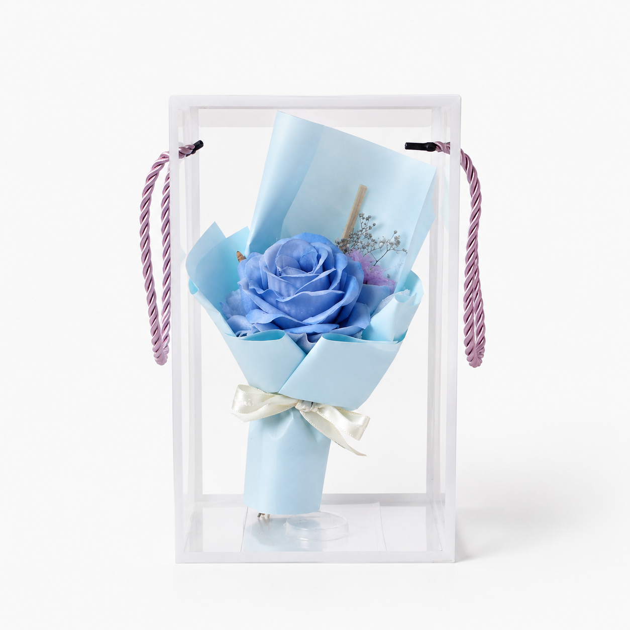 Mini Bouquet Gift set - Transparent Gift Box 19Cm