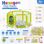Hexagon Baby Play Fence & Ball Pit