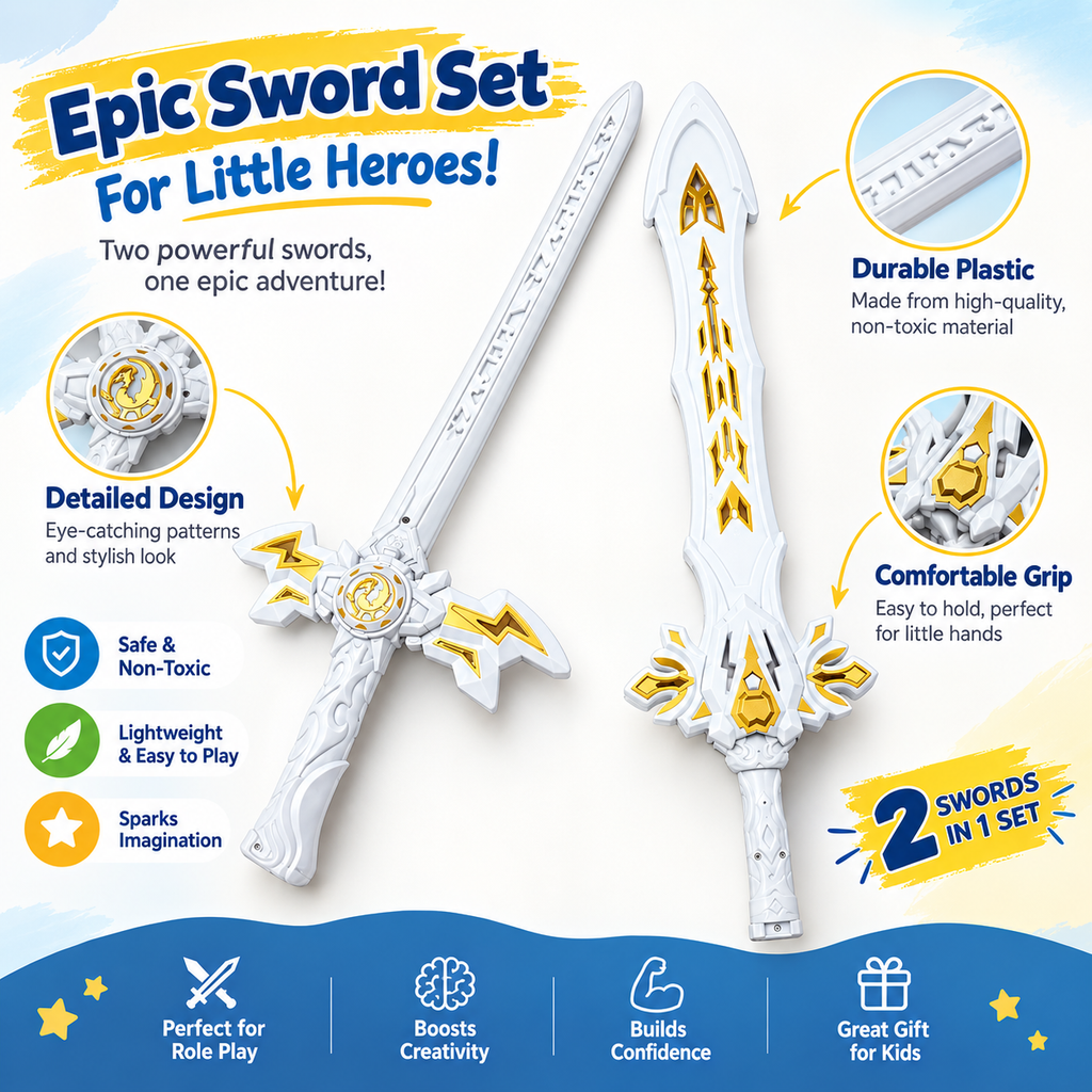 Epic Fantasy Sword for Kids –  Pretend Play Toy